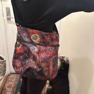 LeSportsac Peacock Feather Crossbody Bag